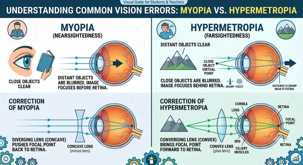 Difference Between Short-Sightedness (Myopia) and Long-Sightedness (Hypermetropia) 1 Myopia vs Hypermetropia
