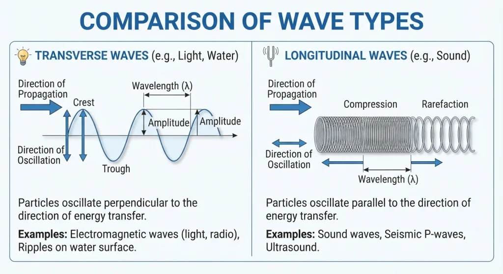 Transverse Waves vs Longitudinal Waves