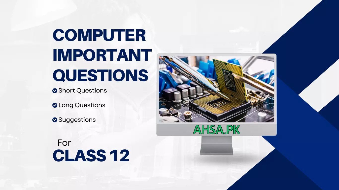 Computer Important Questions Class 12