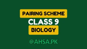 Pairing Scheme of biology Class 9
