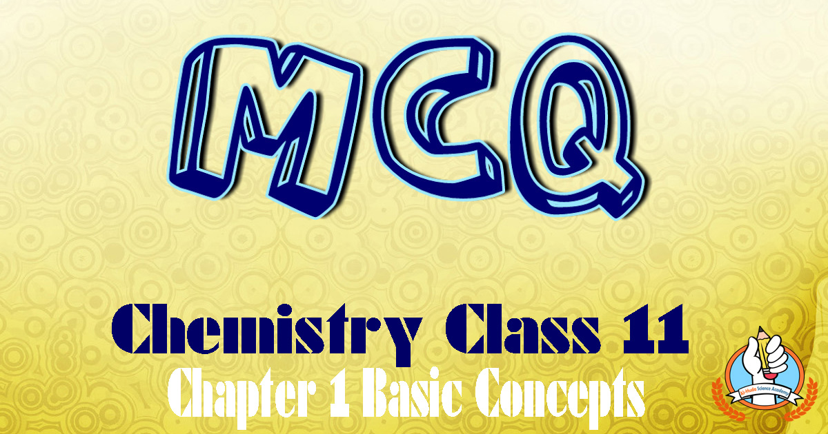 MCQs of Chapter 1 Chemistry