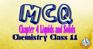 MCQs of Chapter 4 Chemistry Class 11