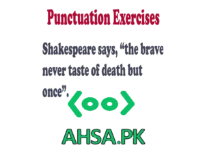 punctuation exercises
