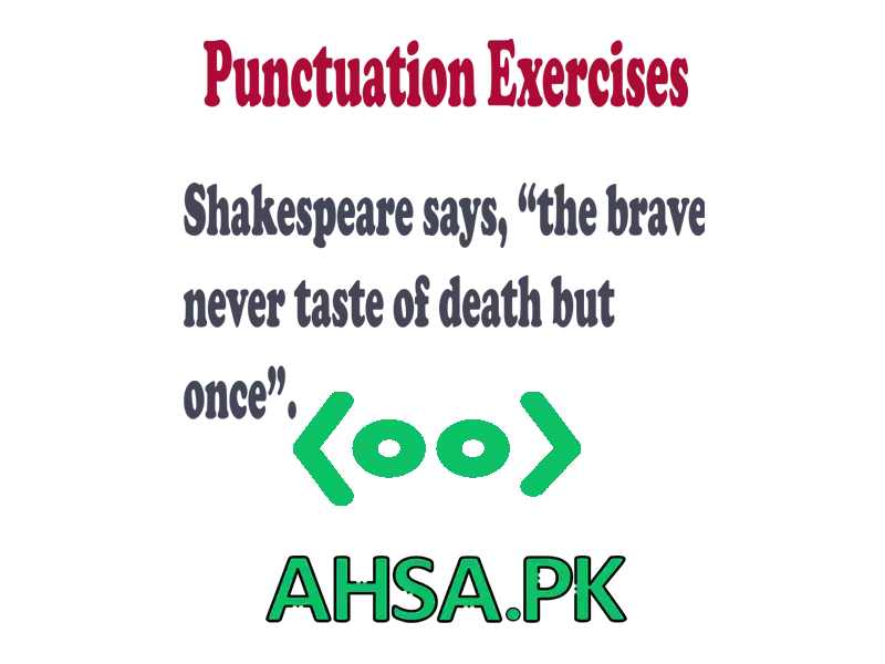 punctuation exercises