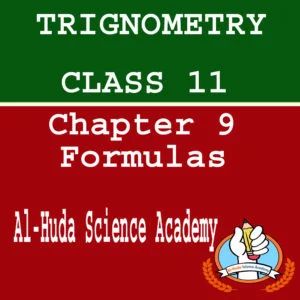 Math Class 11 Chapter 9 Formulas