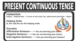 present continuous tense