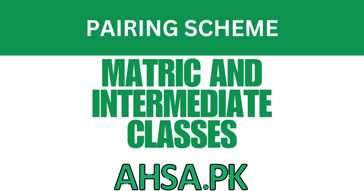 Pairing Scheme 2025