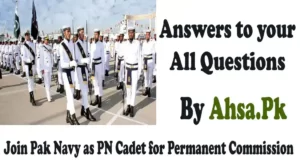 Join Pak Navy as PN Cadet for Permanent Commission