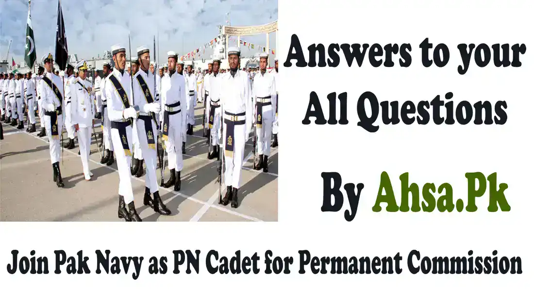 Join Pak Navy as PN Cadet for Permanent Commission