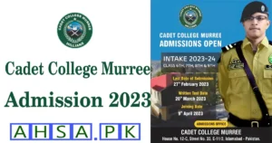 Cadet College Murree Admission 2023