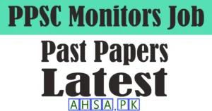PPSC Monitors Past Paper 2023