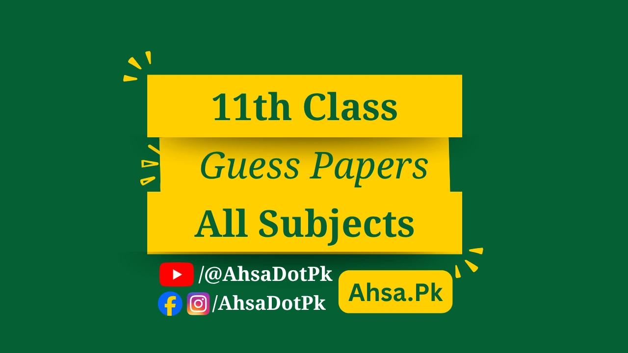 11th class guess papers