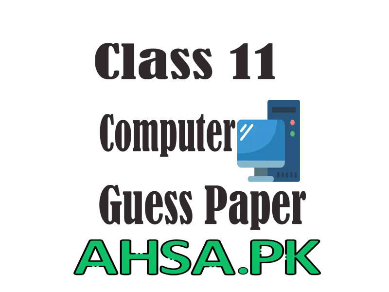 Guess Paper Computer Class 11