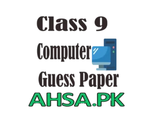 Guess paper Computer Class 9