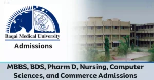 Baqai Medical University Admission