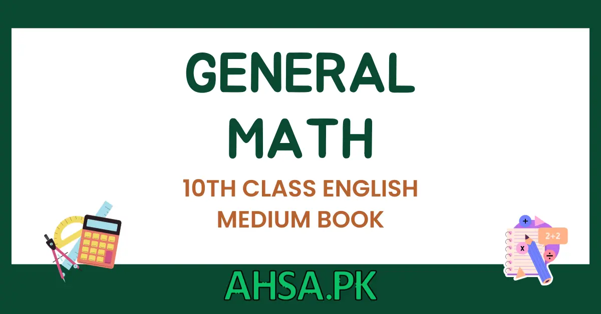 book of 10th class General Math English Medium