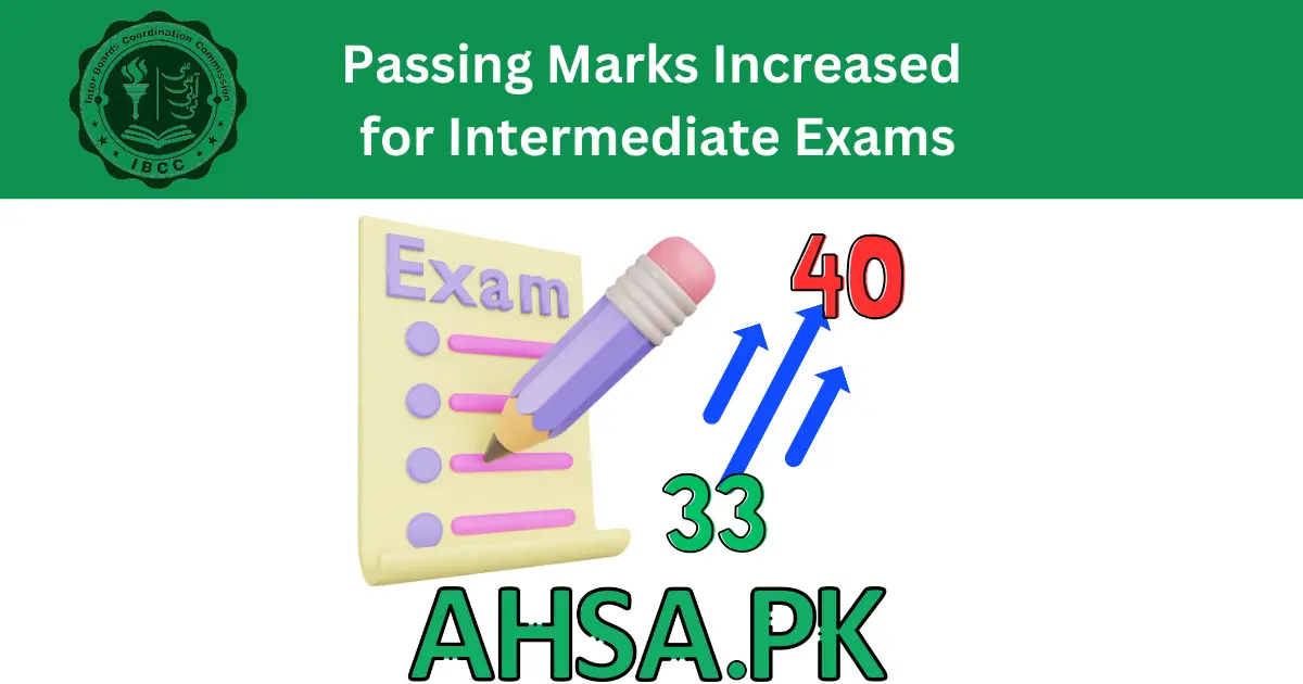 Minimum Passing Marks Increased for Intermediate Exams