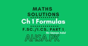 Chapter 1 Formulas Class 11, in PDF