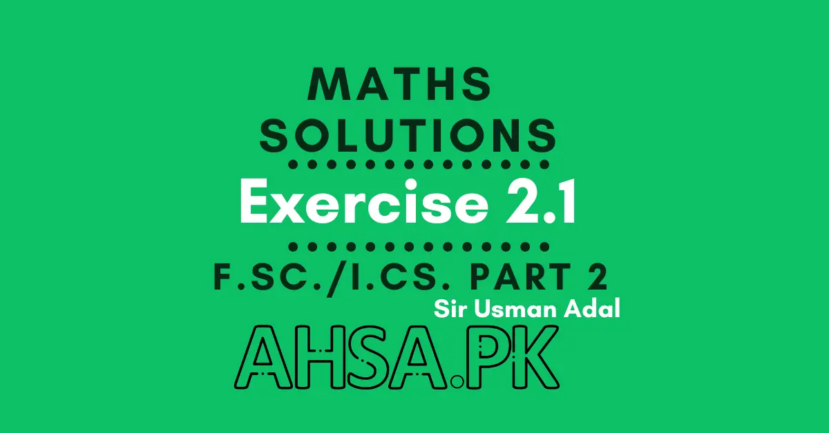 Exercise 2.1 Class 12 Math