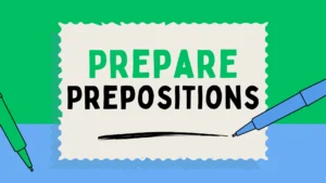 prepare prepositions