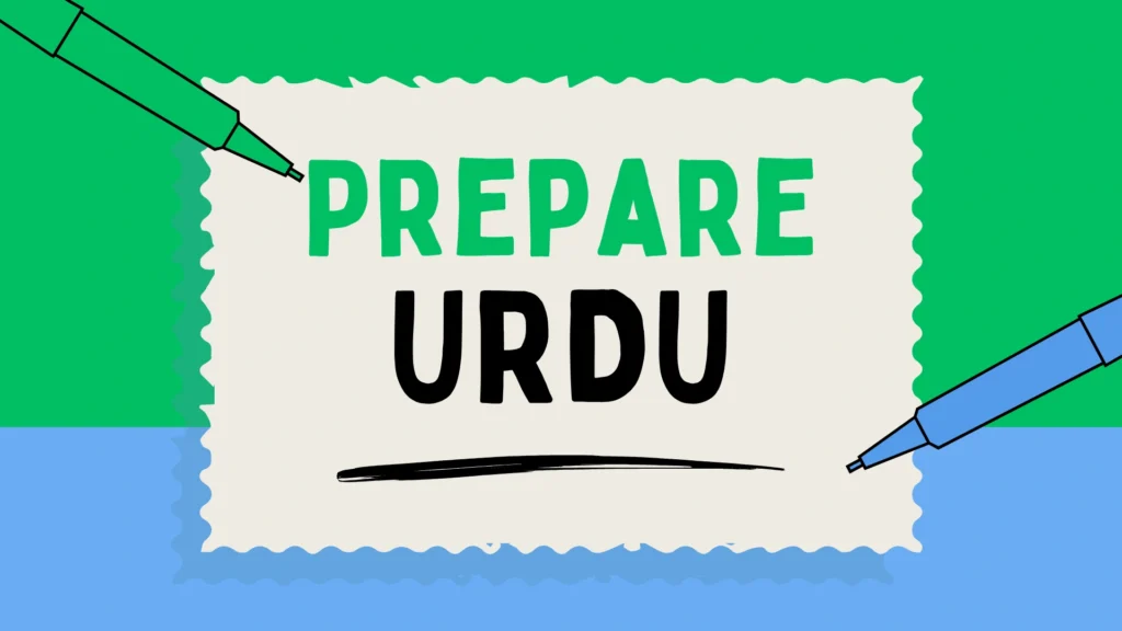 Prepare Urdu
