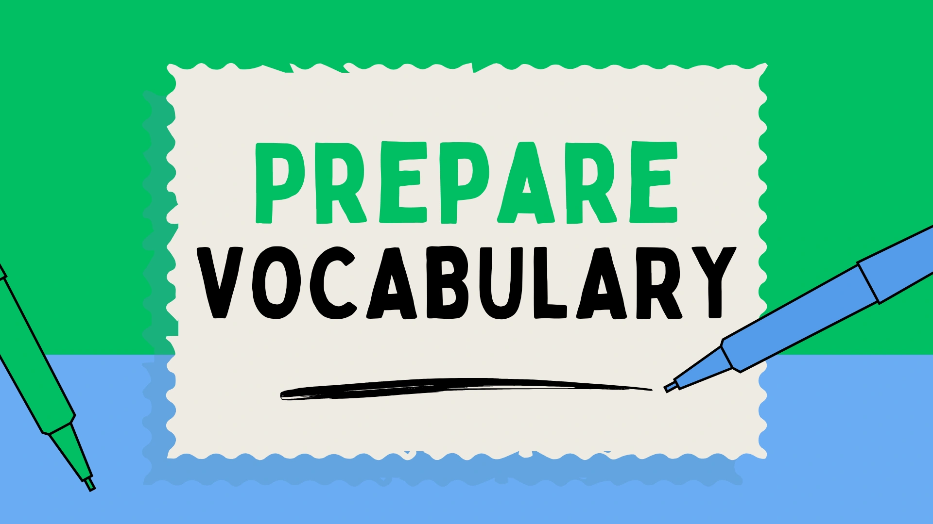 Prepare Vocabulary
