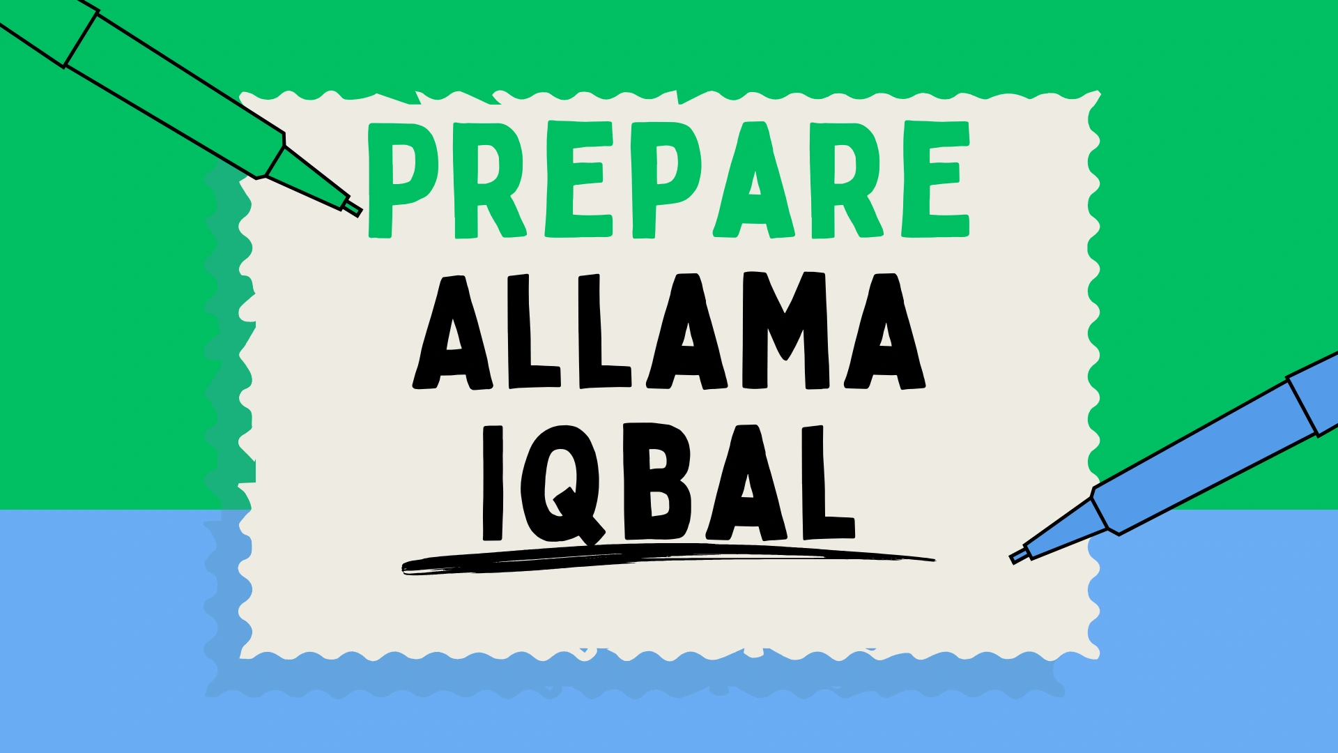 prepare Allama Iqbal