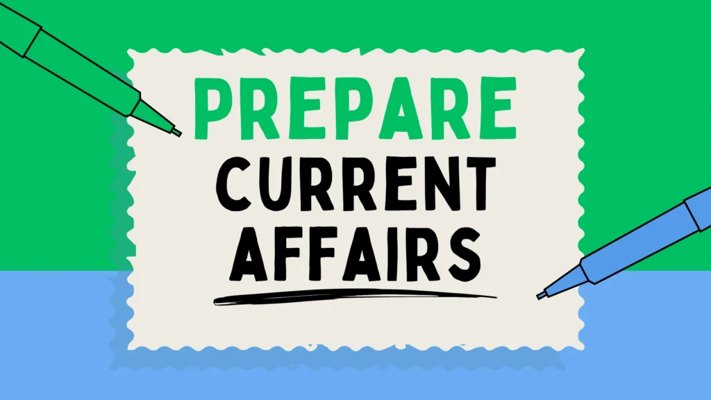 prepare current affairs