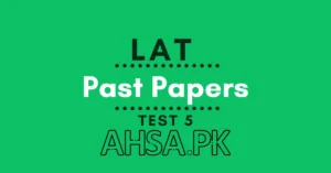 Prepare LAT past papers test 5