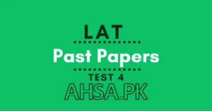 Prepare LAT past papers test 4