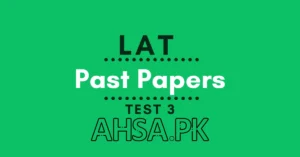 Prepare LAT past papers test 3