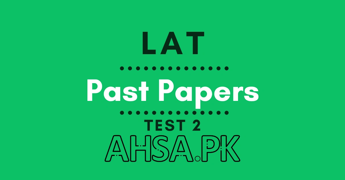 Prepare LAT past papers test 2