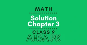 Chapter 3 9th Class Math Notes
