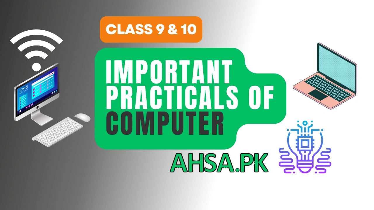 Class 10 Computer Important Practicals