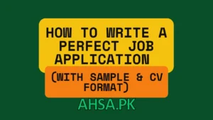 How to Write a Perfect Job Application (With Sample & CV Format)