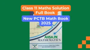 Class 11 Maths Solution Full Book New PCTB Math Book 2025
