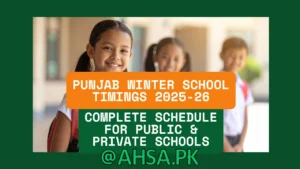 Punjab Winter School Timings 2025-26: Complete Schedule for Public & Private Schools 4 Winter School Timings 2025