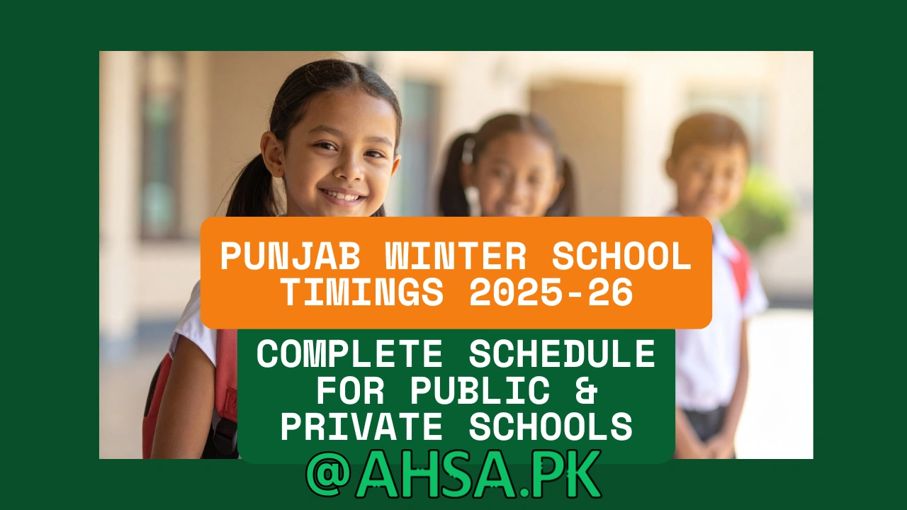 Winter School Timings 2025