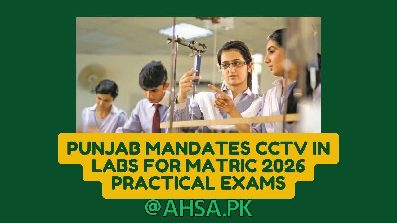 Punjab Mandates CCTV in Labs for Transparent Matric 2026 Practical Exams