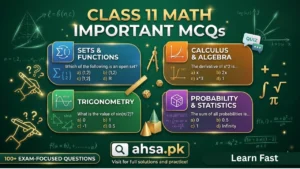 Class 11 Math Important MCQs