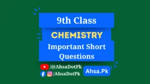 Class 9 Chemistry Important Short Questions (All Chapters) – Free PDF