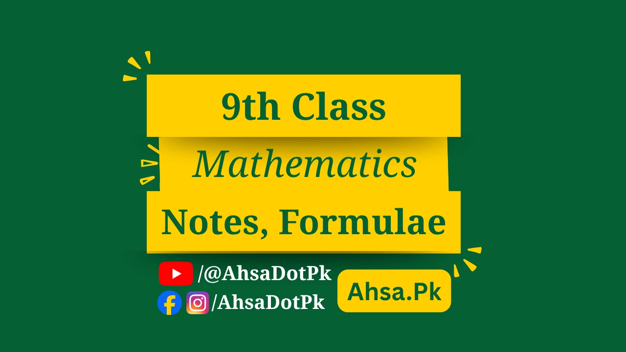Class 9 Math Notes PDF – All 13 Chapters (Punjab Board)